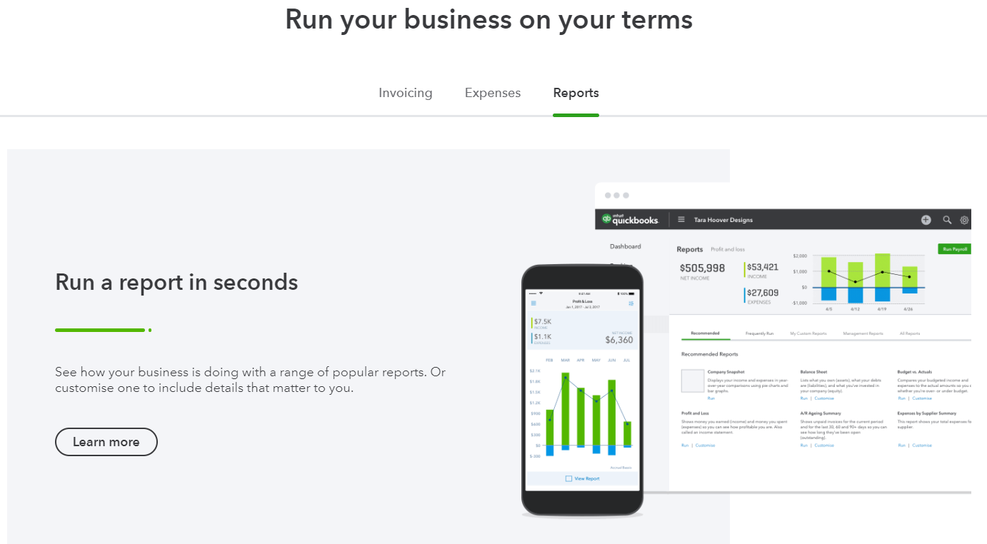 QuickBooks Online Features